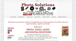 Desktop Screenshot of photosolutions.com